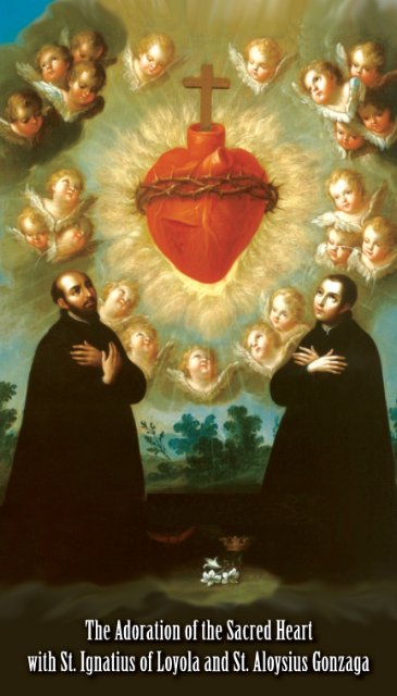 ST ALOYSIUS GONZAGA & ST IGNATIUS OF LOYOLA PRAYER CARD